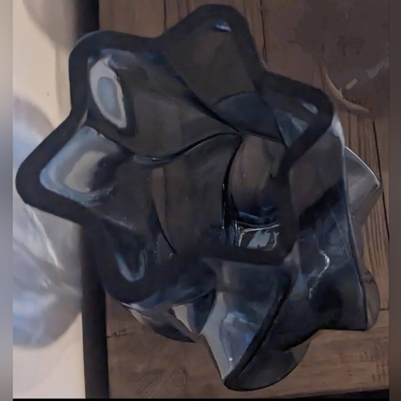 Grayson Lane 12.5" Blue Glass Vase - Good Used Condition! - Picture 5 of 8